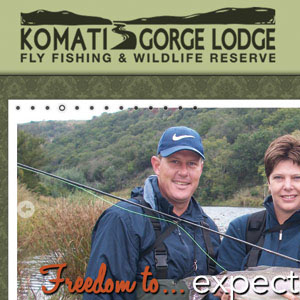 Komati Gorge Lodge Website by Citizen Design